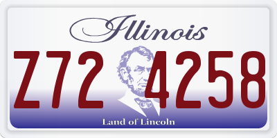 IL license plate Z724258