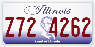 IL license plate Z724262