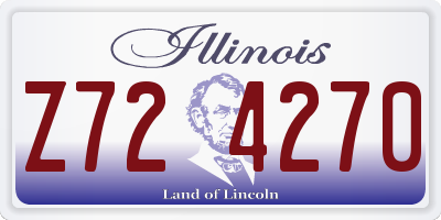 IL license plate Z724270