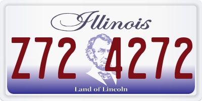 IL license plate Z724272