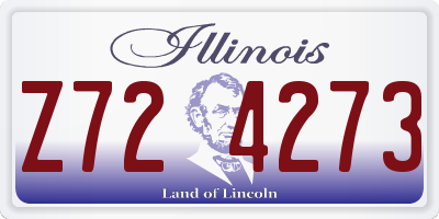 IL license plate Z724273