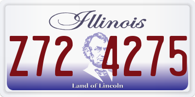IL license plate Z724275