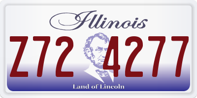 IL license plate Z724277