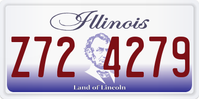 IL license plate Z724279