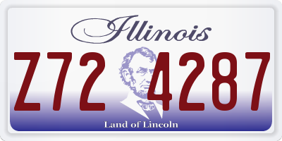IL license plate Z724287