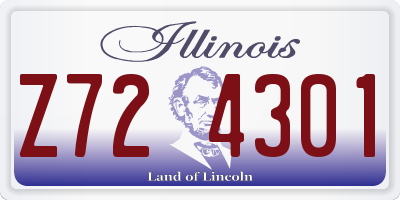 IL license plate Z724301