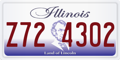 IL license plate Z724302