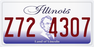 IL license plate Z724307