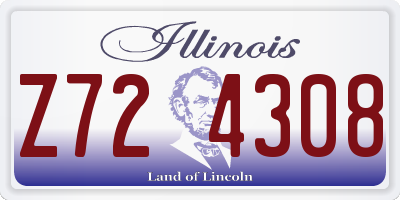 IL license plate Z724308
