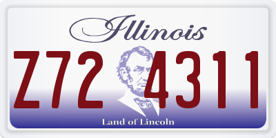 IL license plate Z724311