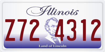 IL license plate Z724312