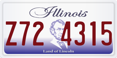 IL license plate Z724315