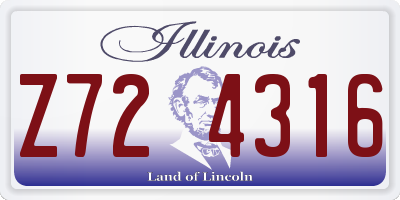 IL license plate Z724316