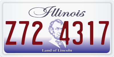 IL license plate Z724317