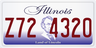 IL license plate Z724320