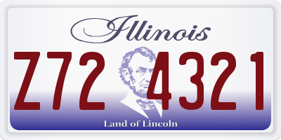 IL license plate Z724321