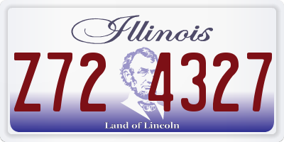IL license plate Z724327