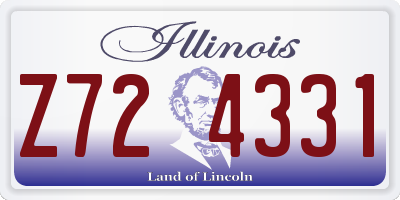 IL license plate Z724331