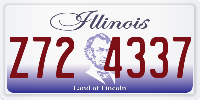 IL license plate Z724337