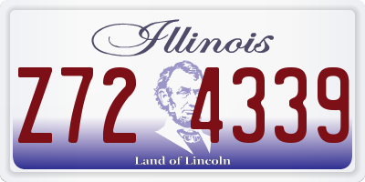 IL license plate Z724339