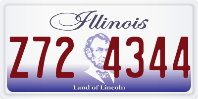 IL license plate Z724344