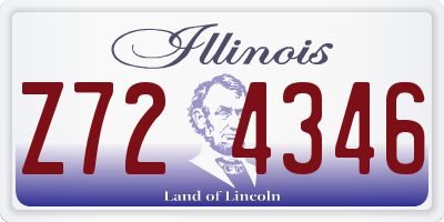 IL license plate Z724346