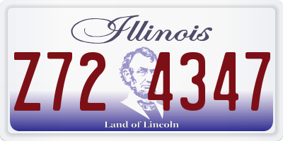 IL license plate Z724347