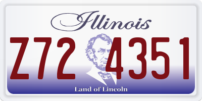 IL license plate Z724351