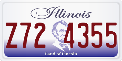 IL license plate Z724355