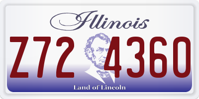 IL license plate Z724360