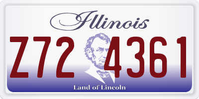 IL license plate Z724361