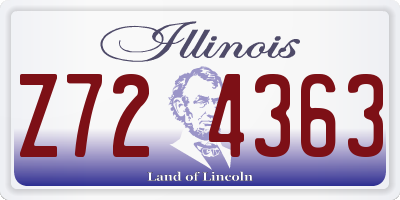 IL license plate Z724363