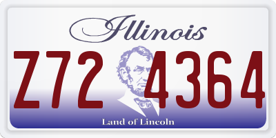 IL license plate Z724364
