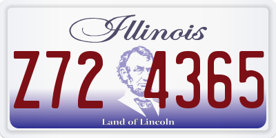 IL license plate Z724365