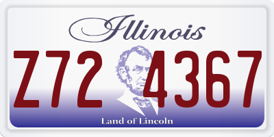 IL license plate Z724367