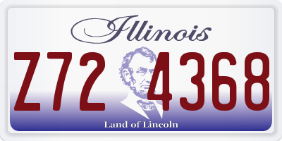 IL license plate Z724368
