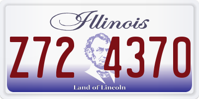 IL license plate Z724370