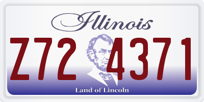 IL license plate Z724371