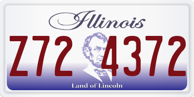 IL license plate Z724372