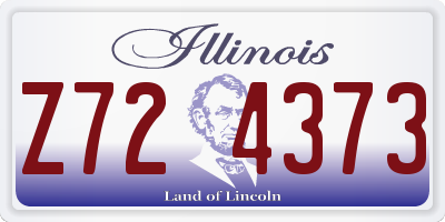 IL license plate Z724373