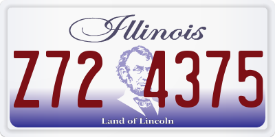 IL license plate Z724375