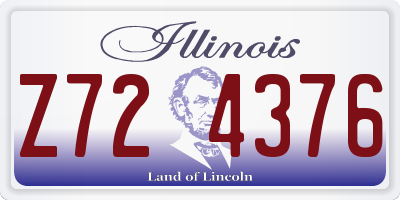 IL license plate Z724376