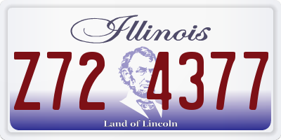 IL license plate Z724377