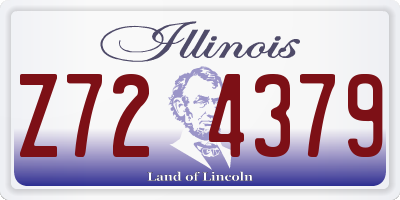 IL license plate Z724379