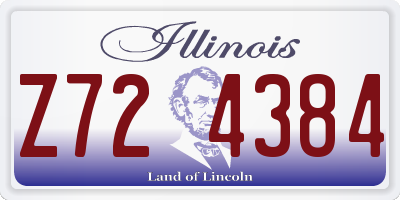 IL license plate Z724384