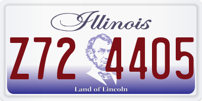 IL license plate Z724405
