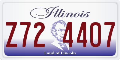 IL license plate Z724407