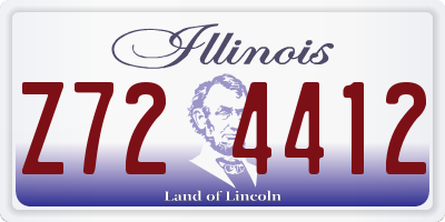 IL license plate Z724412
