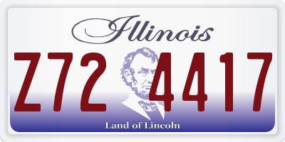 IL license plate Z724417