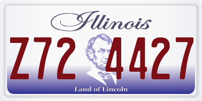 IL license plate Z724427